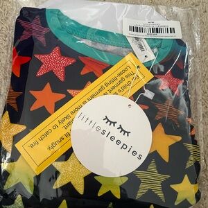 Little Sleepies 2T NIB Shades of Stars 2-Piece Bamboo Pajama Set